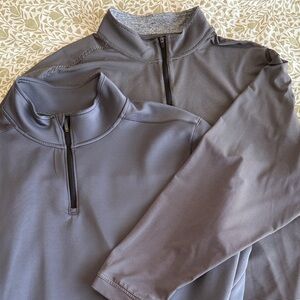 32 Degrees Men's Charcoal and Slate Quarter-Zip Jackets